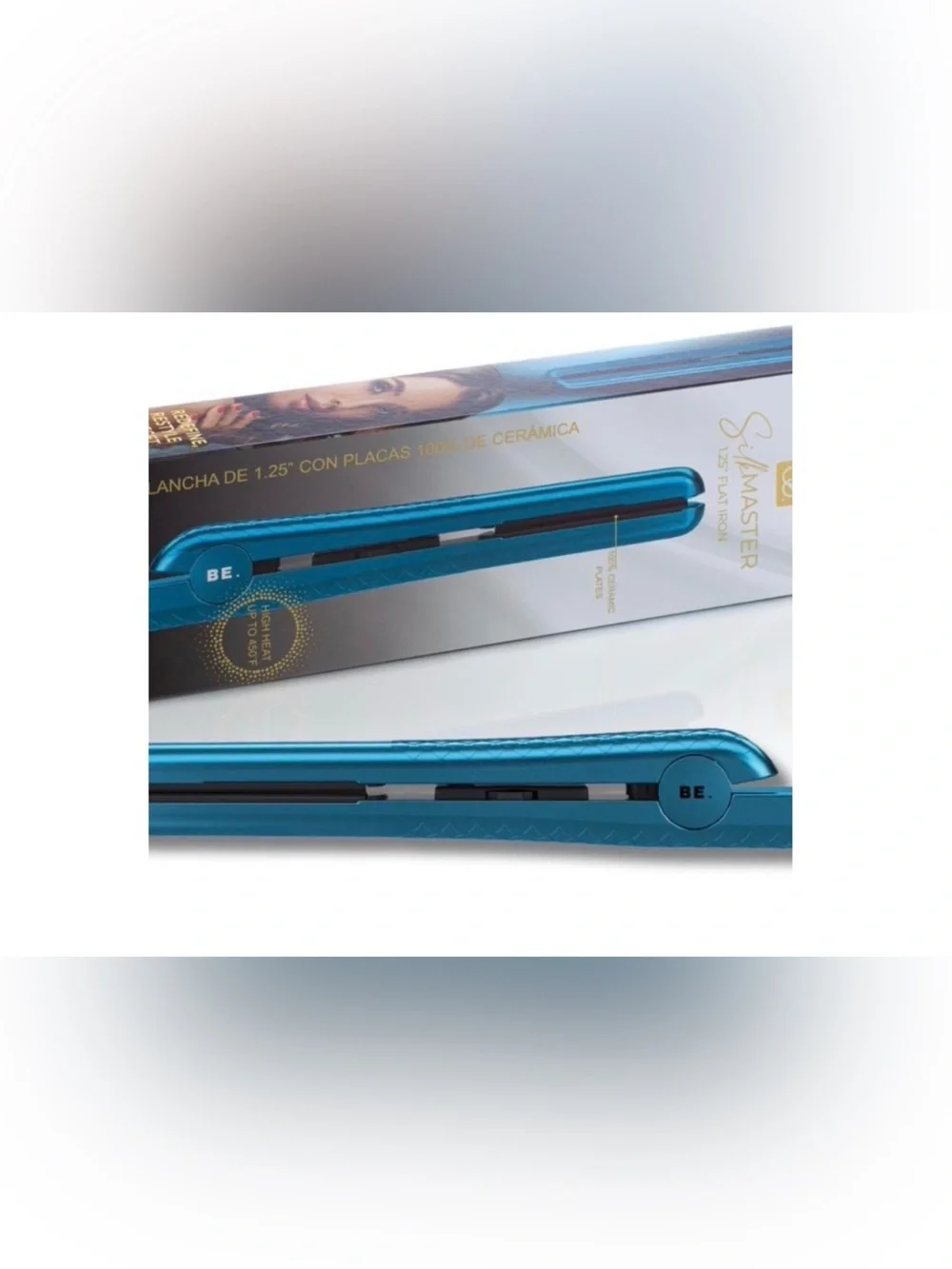 BE SILKMASTER 1.25” CERAMIC FLATIRON/ BLUE